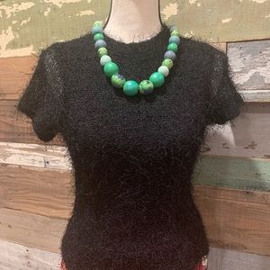 Fuzzy Sweater Black 💋💋💋